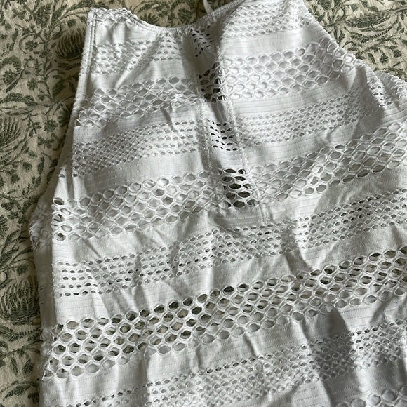 NWOT Blue Rod Beattie one piece swimsuit white size 8 - Picture 2 of 4